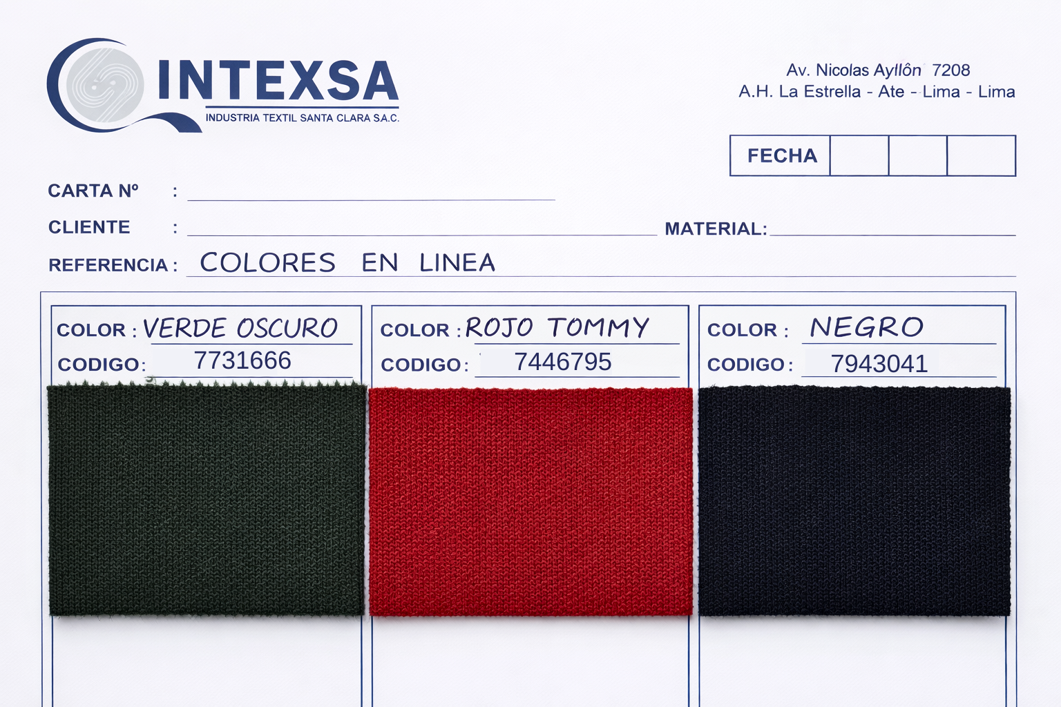 Carta de color — parte 2